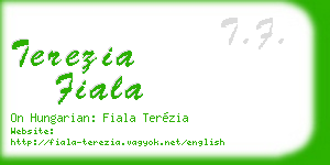 terezia fiala business card